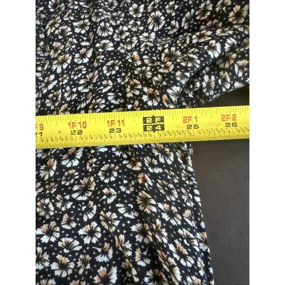 H&M Womens Black & White Floral Blouse Size 14 - Picture 8 of 9